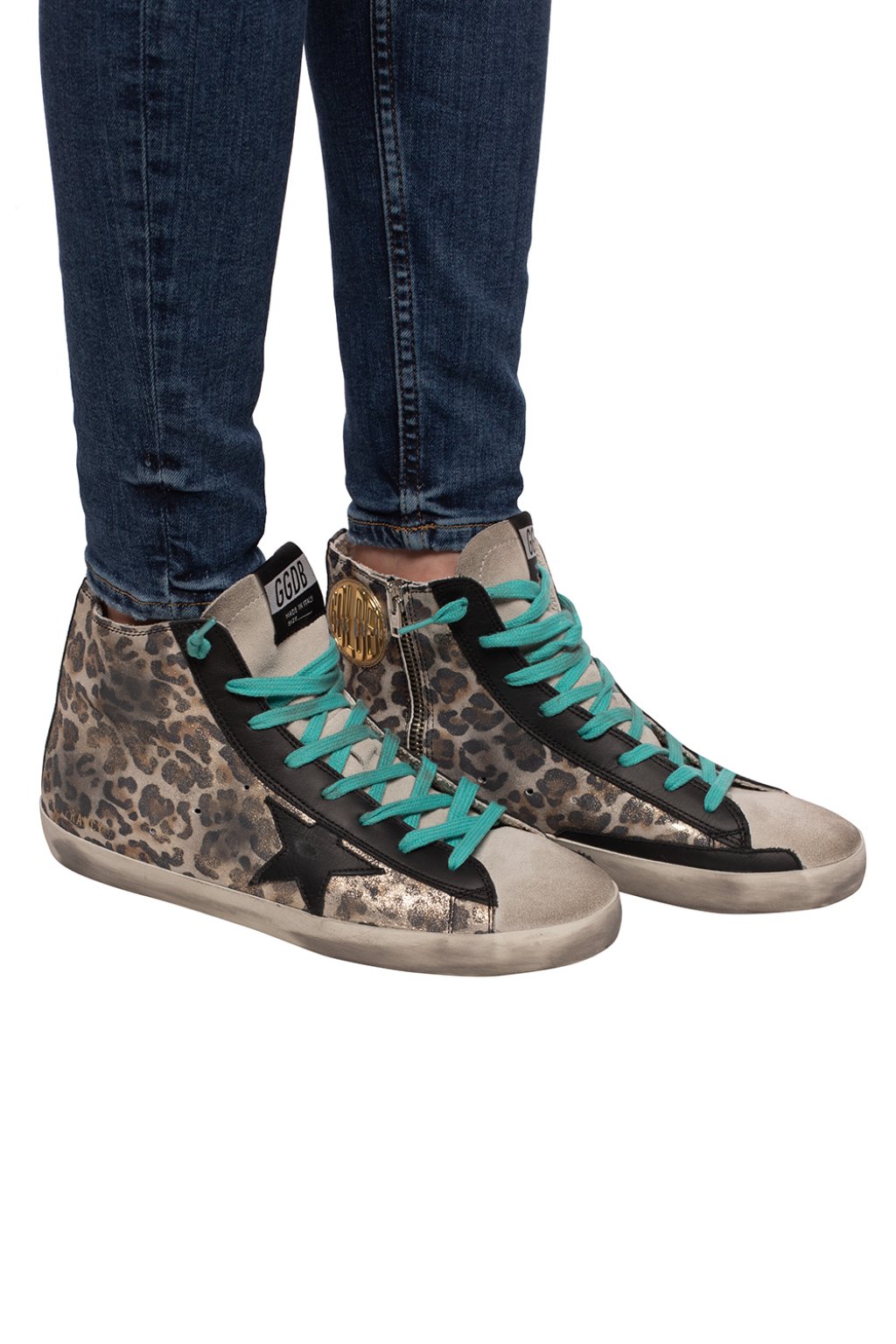 Golden goose clearance francy leopard